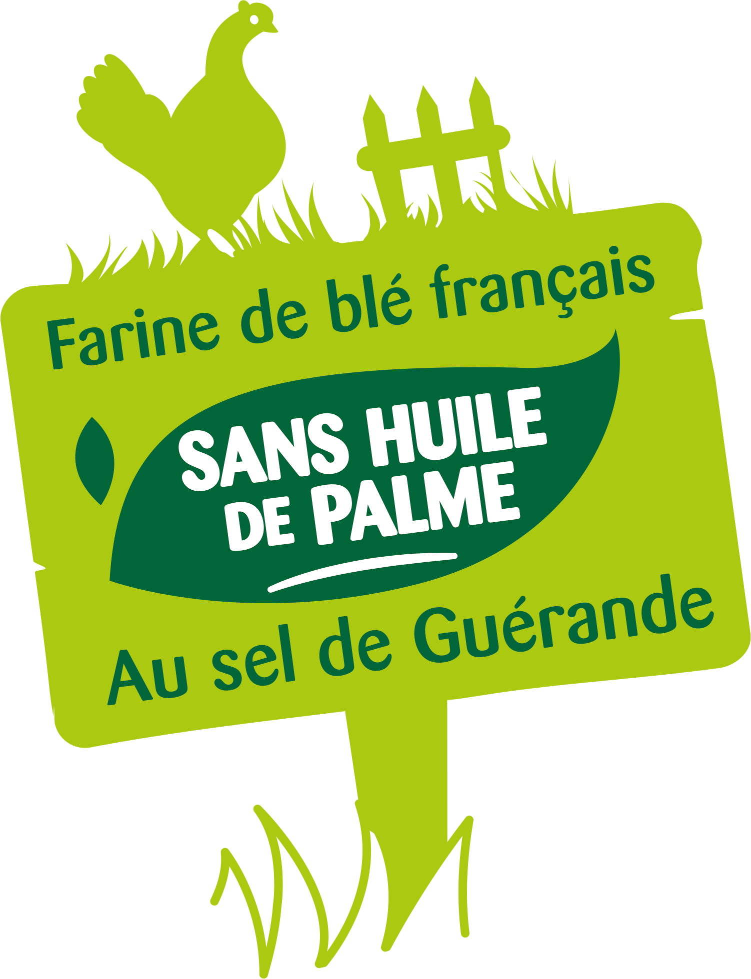 Farine de blé français, sans huile de palme, au sel de Guérande